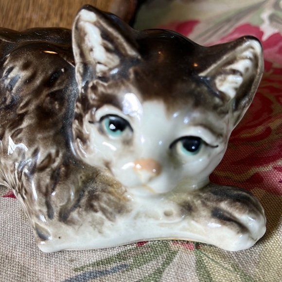 Vintage MCM Porcelain Glazed Cat / Kitty - Picture 4 of 15